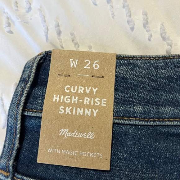 *NWT* Madewell Curvy high rise skinny jeans size 26 - Picture 8 of 11
